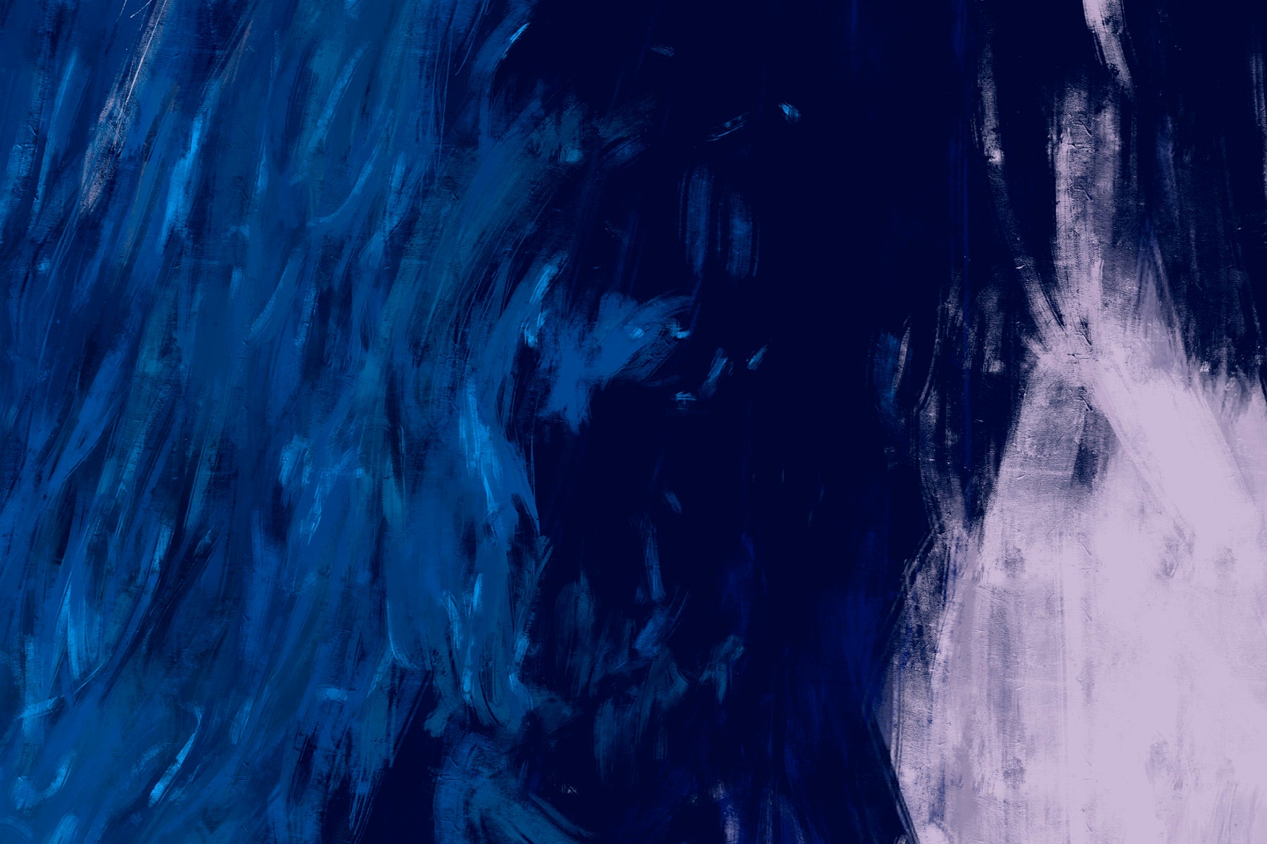 Detail image of a painterly brush strokes.